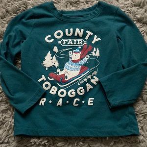 Toddler Boy- Polar Bear Long Sleeve Shirt; size 3t